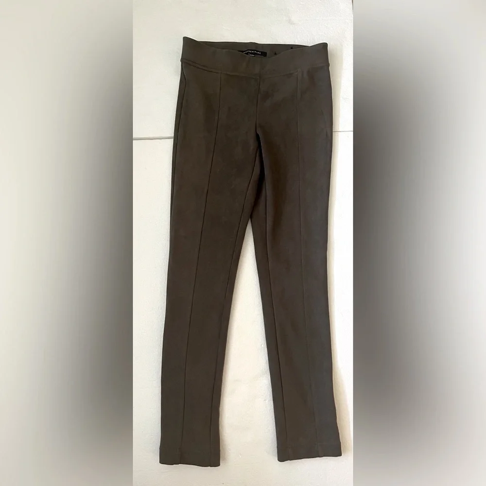 Andrew Marc brown suede-like style skinny pants x-small